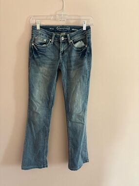 Project Indigo Women's Medium Blue Slim Boot Jeans Size 00